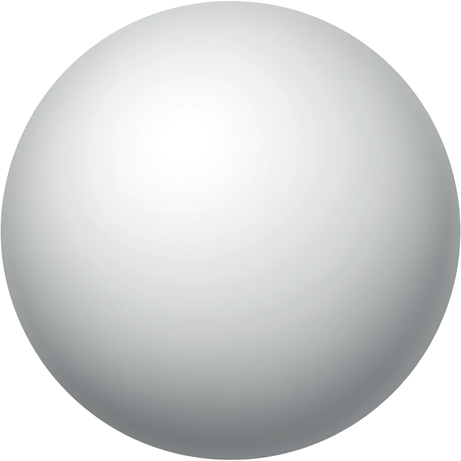 White ball with less dots emoji