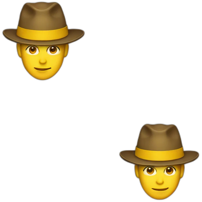 only yellew hat emoji