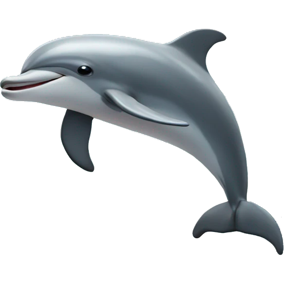 dolphin jumping over moon emoji