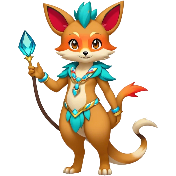 Anthro Sona Fakemon Full Body emoji