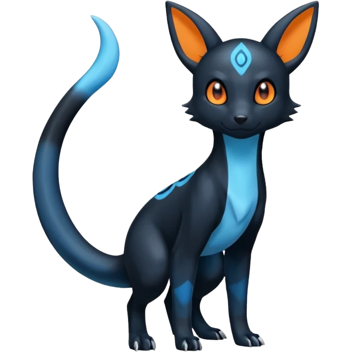 Umbreon-Amaura-Salandit-Fakémon-fusion (full body) emoji