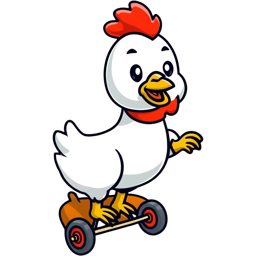 funny person riding a giant chicken like a jockey, internet meme, comical, human jockey on chicken emoji
