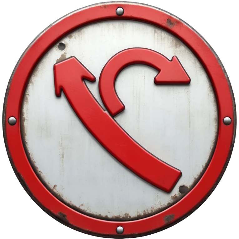 no u turn board emoji