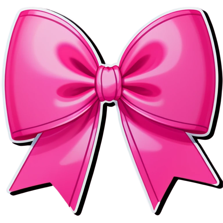 Pink bow emoji