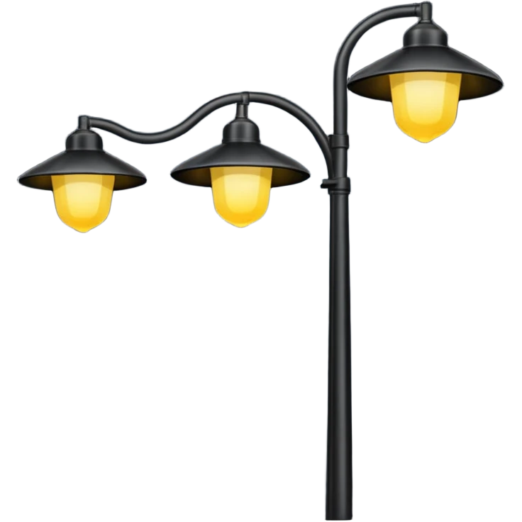 modern streetlights, US emoji
