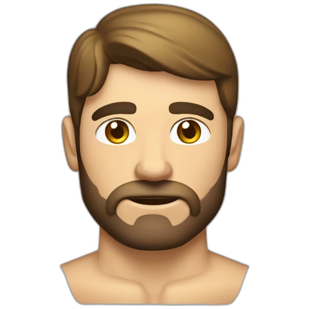 Hombre flaco rubio con algo de musculo emoji