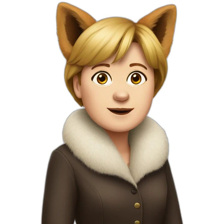angela merkel as a furry emoji