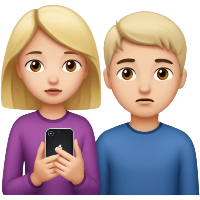 girl ignore boy emoji