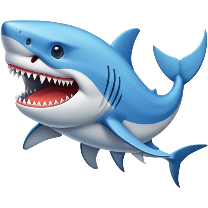 Un tiburón con Nike azules  emoji