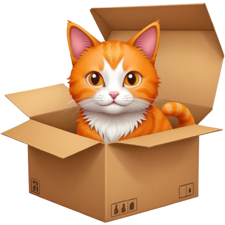 cat from  box emoji