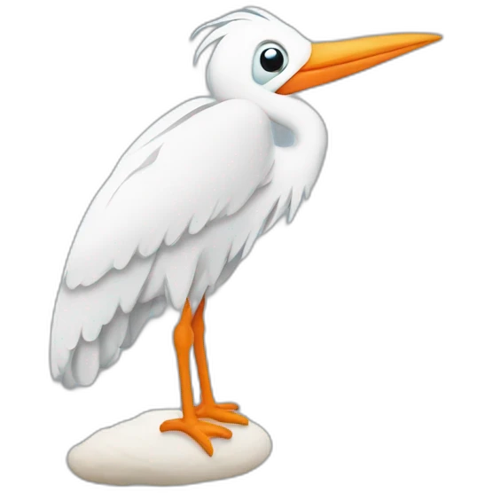 Logo stork emoji