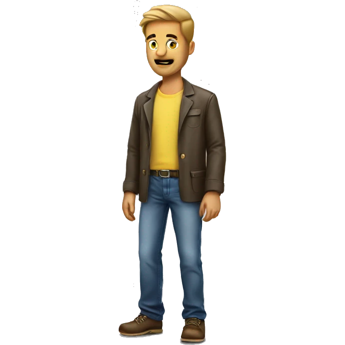 man showing empty pockets photorealistic serious emoji