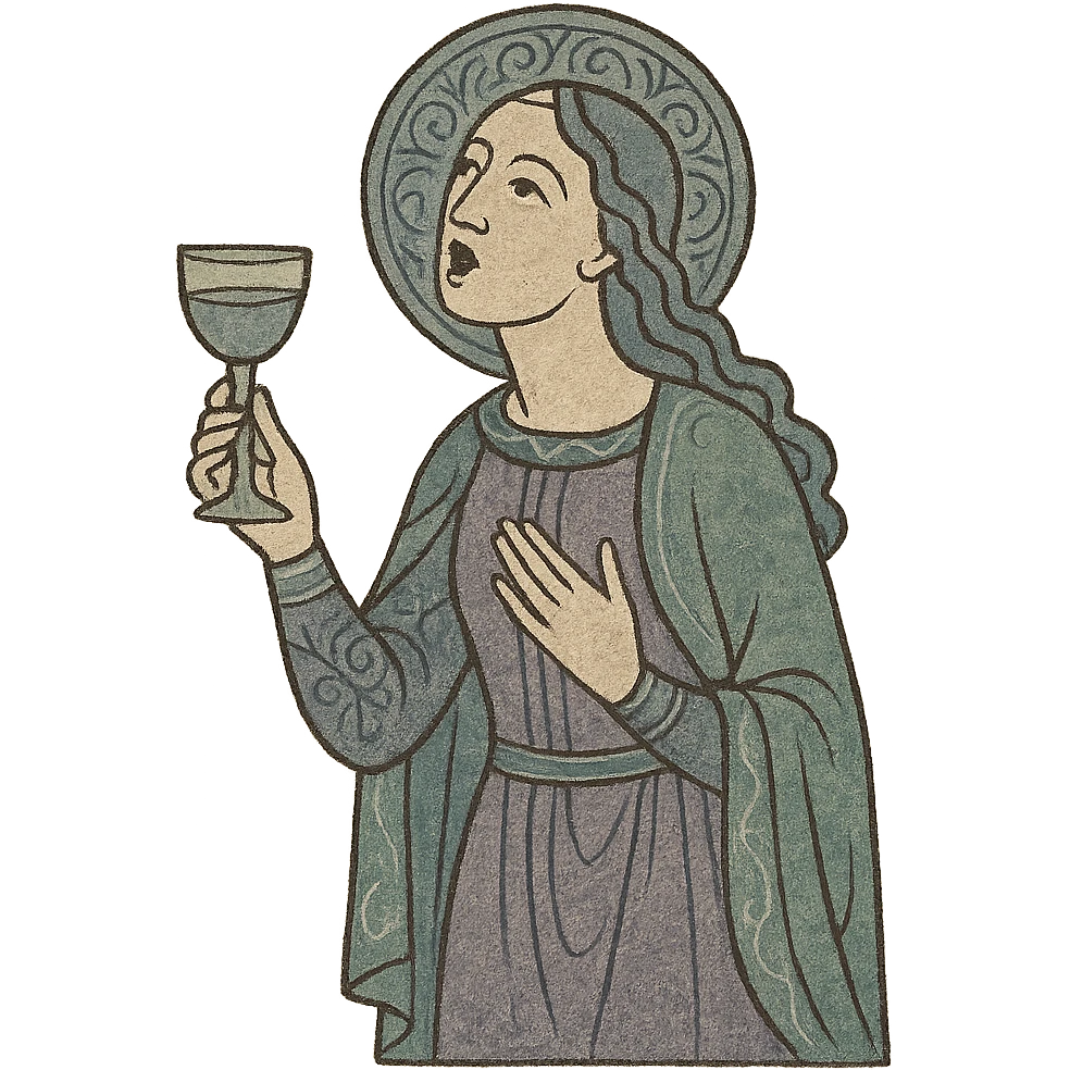 woman singing with wine glass in her hand emoji