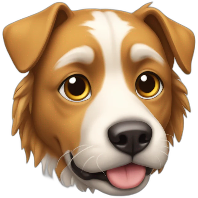 Chat sur chien emoji