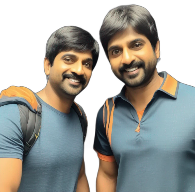 Handsome RaviTeja with Suresh Raina emoji