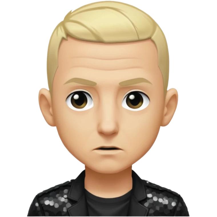 Chester Bennington with blonde hair, black sequin tour outfit  emoji