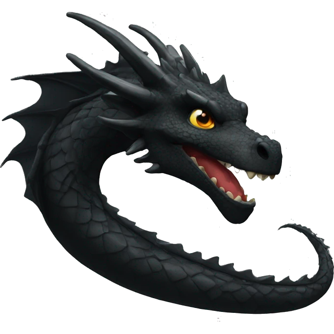 Black dragon  emoji