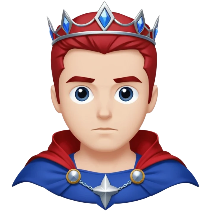 Create Marvel's Wiccan Billy with his blue tiara and bushy eyebrows His red cape his blue Marvel powers  emoji