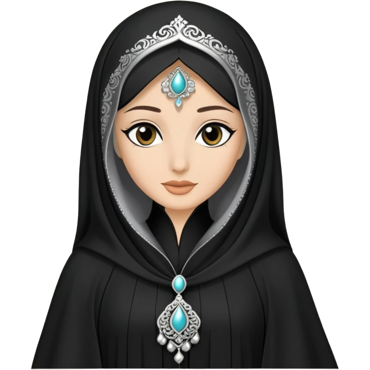 Abaya with nose-peice  emoji