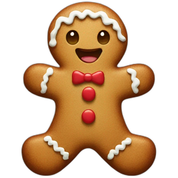 gingerbread man emoji