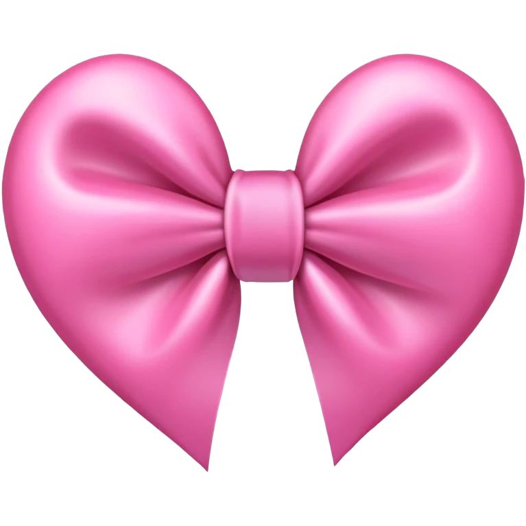 Pink heart bow emoji