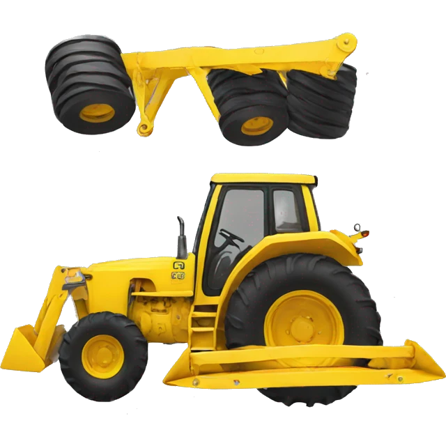 suspension springs yellow tractor emoji