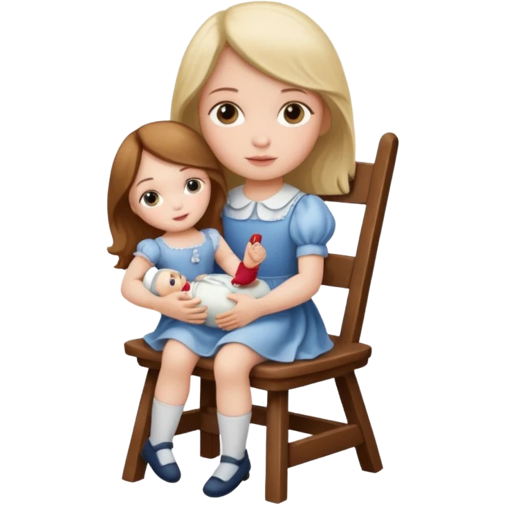 annabell doll sit on chair emoji