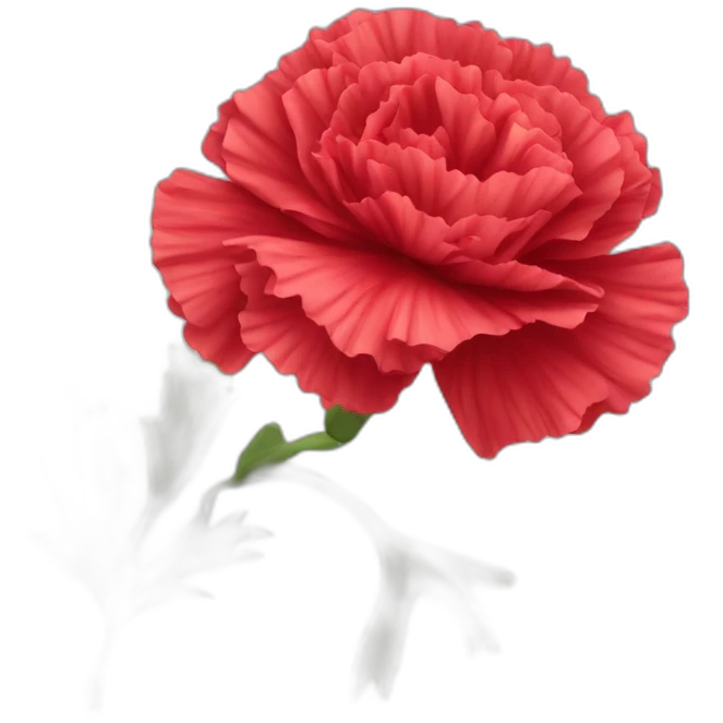 Red Carnation flower emoji