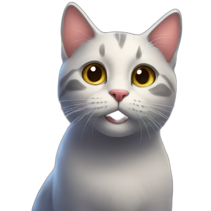 fireworks behind surprising cat emoji