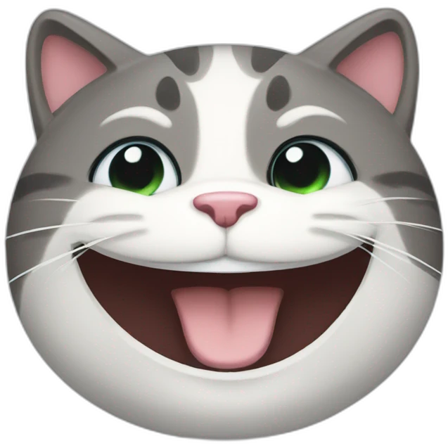 Smart cat smile emoji