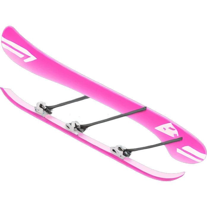 pink skis emoji