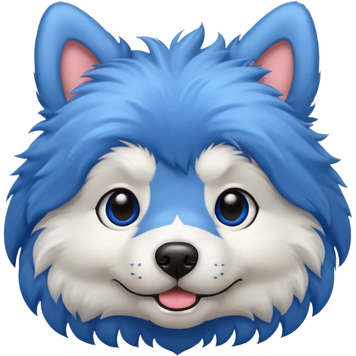 Dog blue emoji