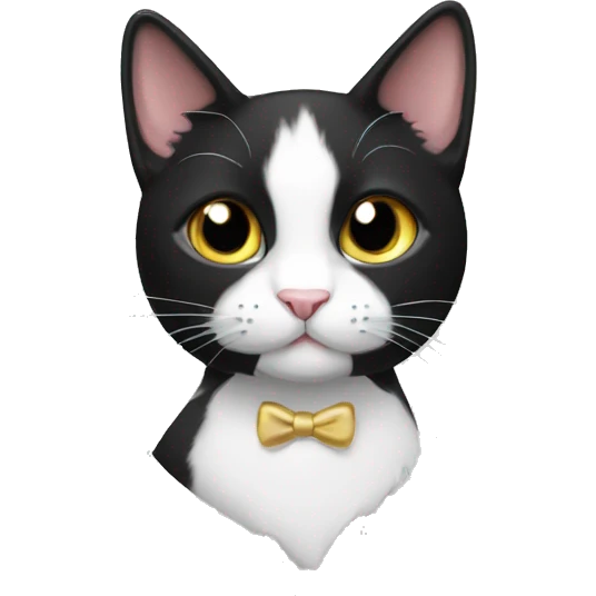 Tuxedo cat emoji