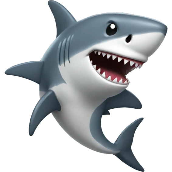 A dancing shark emoji