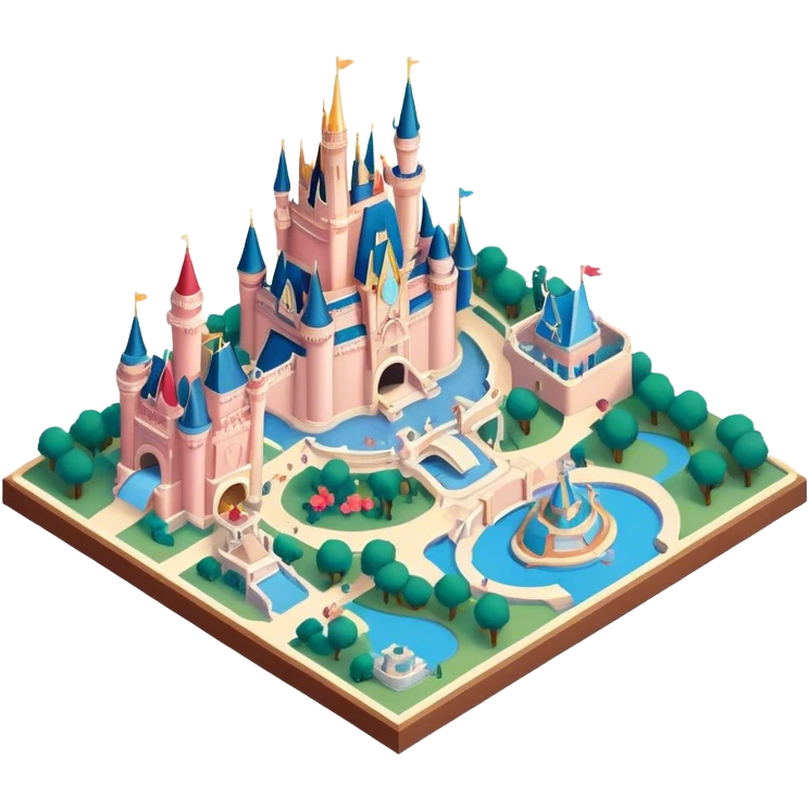 Disney World isometric emoji