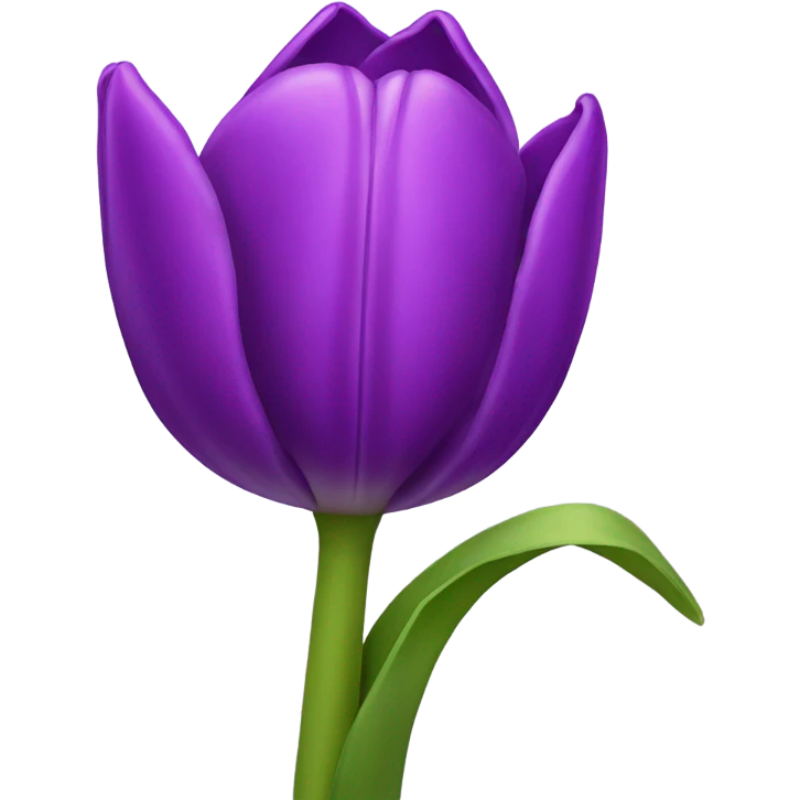 Purple tulip emoji emoji