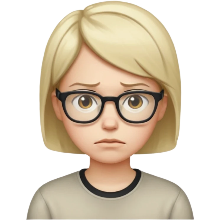 FROWN EXPRESSION WITH GLASSES GAMER emoji