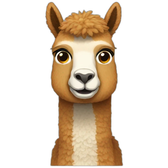 this is fine alpaca style emoji