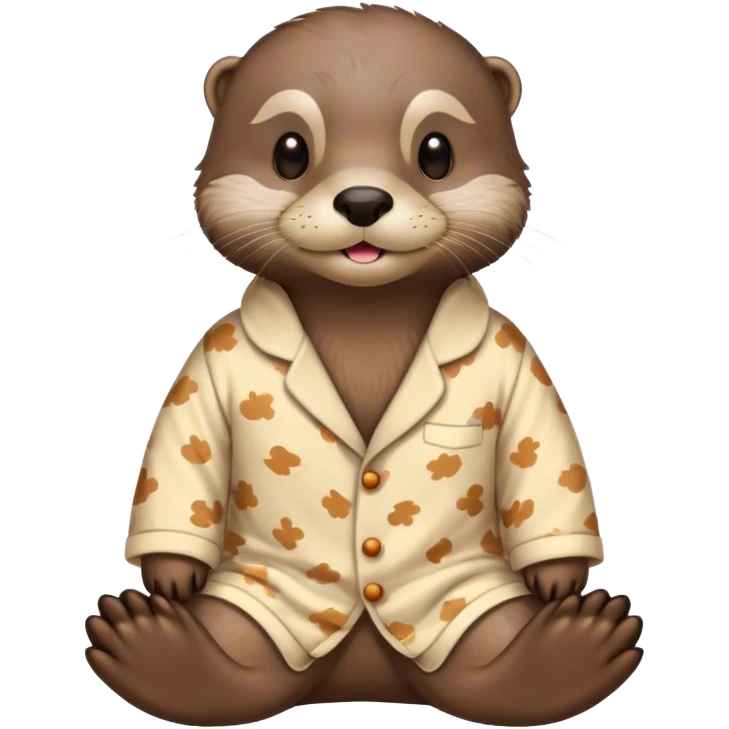 Otter in pajamas  emoji
