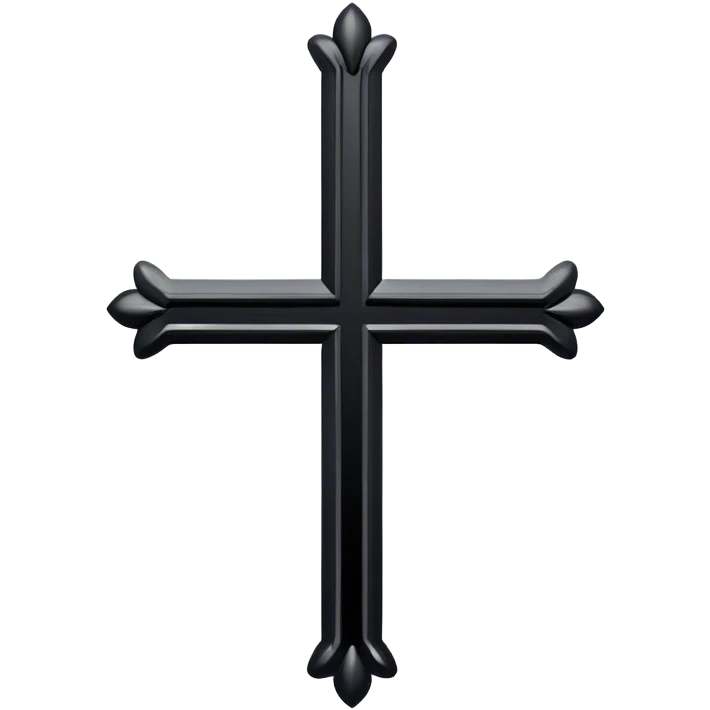 Ein Kreuz in fineline emoji