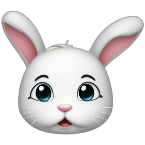 Bunny is crying emoji