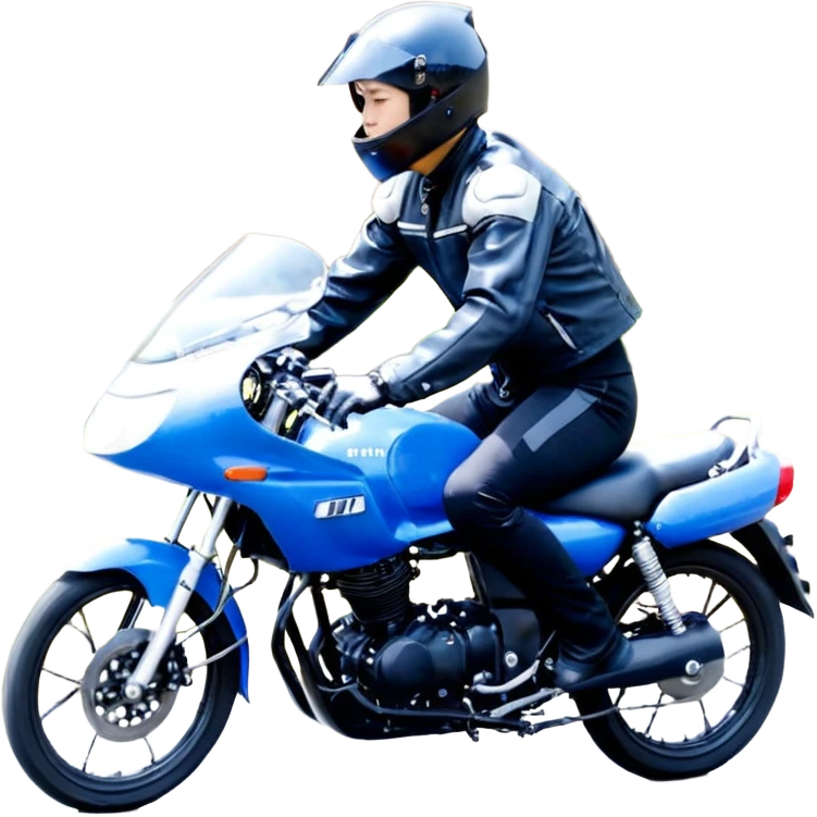 暴走族がバイクに乗って走ってる emoji