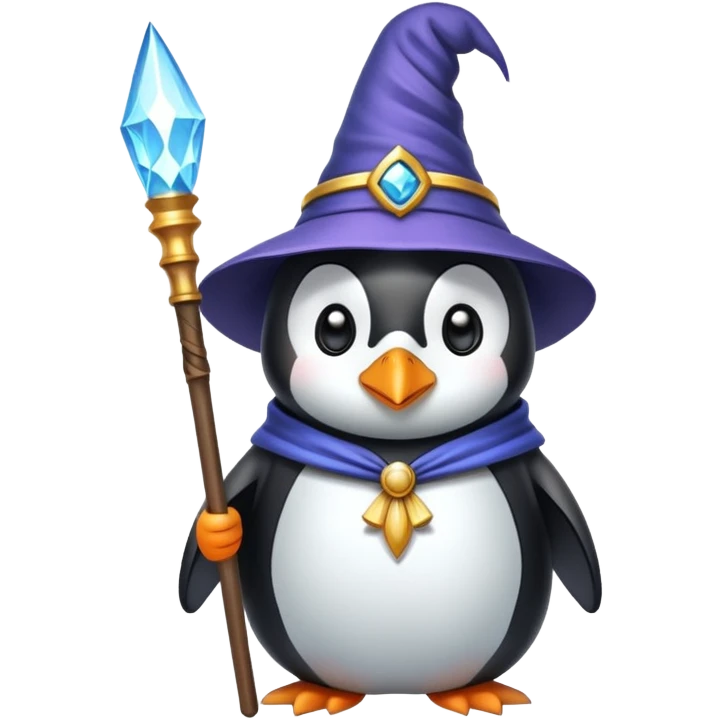 Penguin Wizard emoji