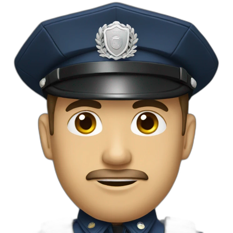 Policier qui tabase quelqun emoji