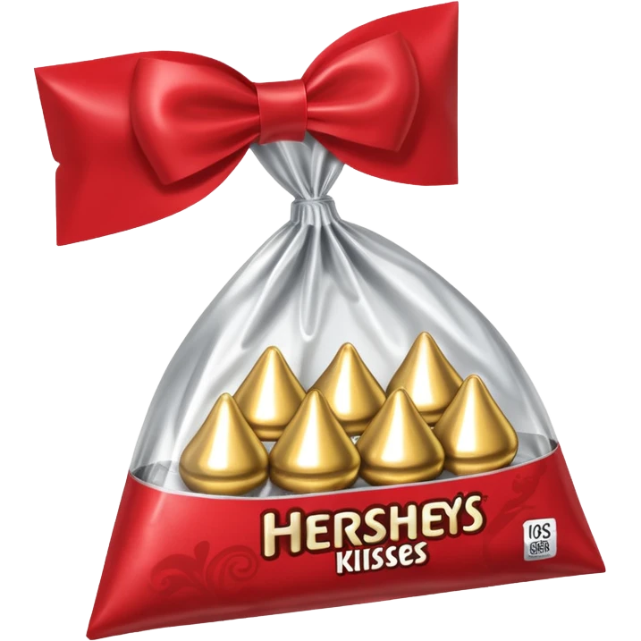 Bag of Hershey’s kisses in Hershey’s packaging  emoji