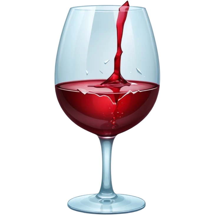 spilled wine glass emoji