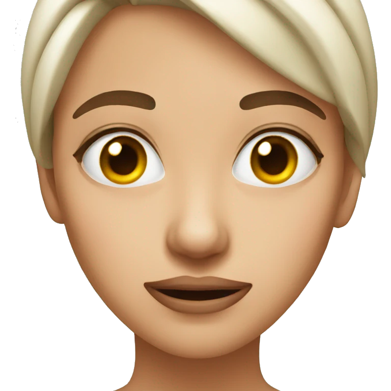 Woman rolling eyes emoji