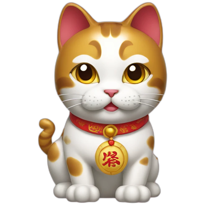 chineese lucky cat emoji