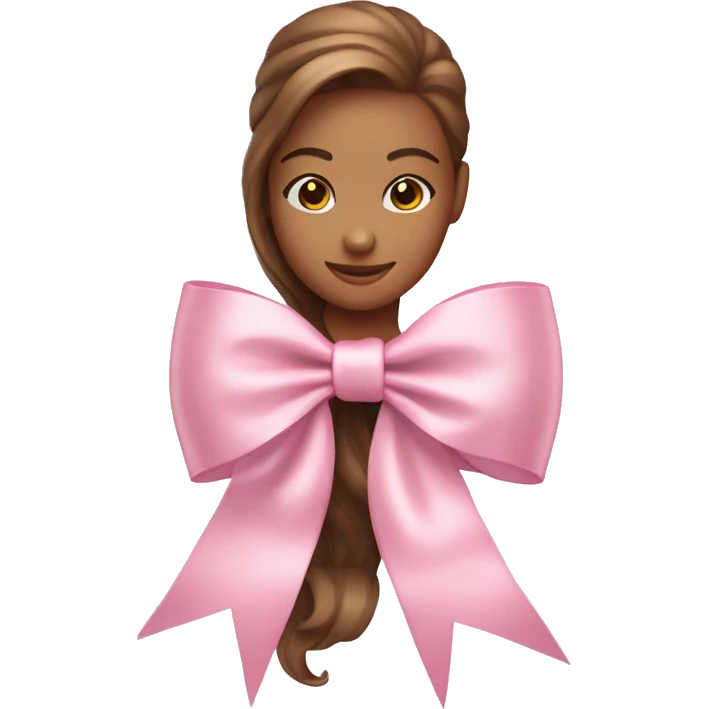 light pink coquette bow ribbon emoji
