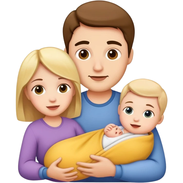 Family with baby emoji